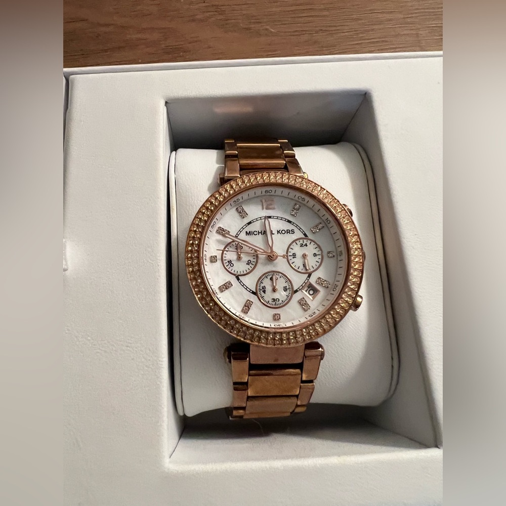 Michael Kors Parker Rose Gold Watch